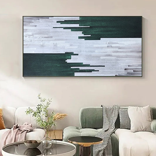 Abstract Handpainted  Oil Paintings Handmade Painting On Canvas Wall Art Pictures For Office Decorative,27inx54in,No Frame