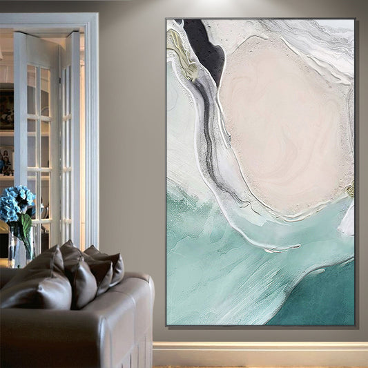 Fashion Art Wholesale   Abstract Oil Painting On Canvas Handmade Beautiful Colors Abstract Landscape Oil,31inx47in,No Frame