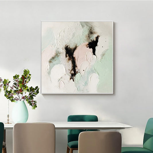 Abstract Oil Painting hand painted thick material sense color living room bedroom decoration painting abstract mural oil   (Unframed/Rolled)