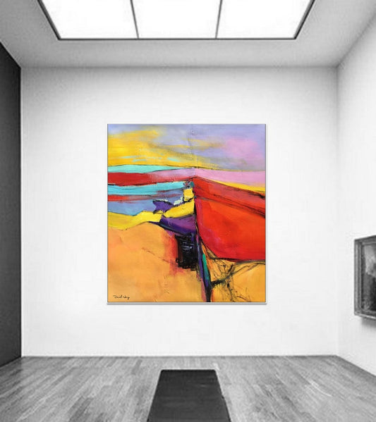 Handmade Oil Painting Abstract Oil Painting Large Wall Art Modern Art Family Wall Decor Abstract Painting Abstract Canvas Art31in,No Frame