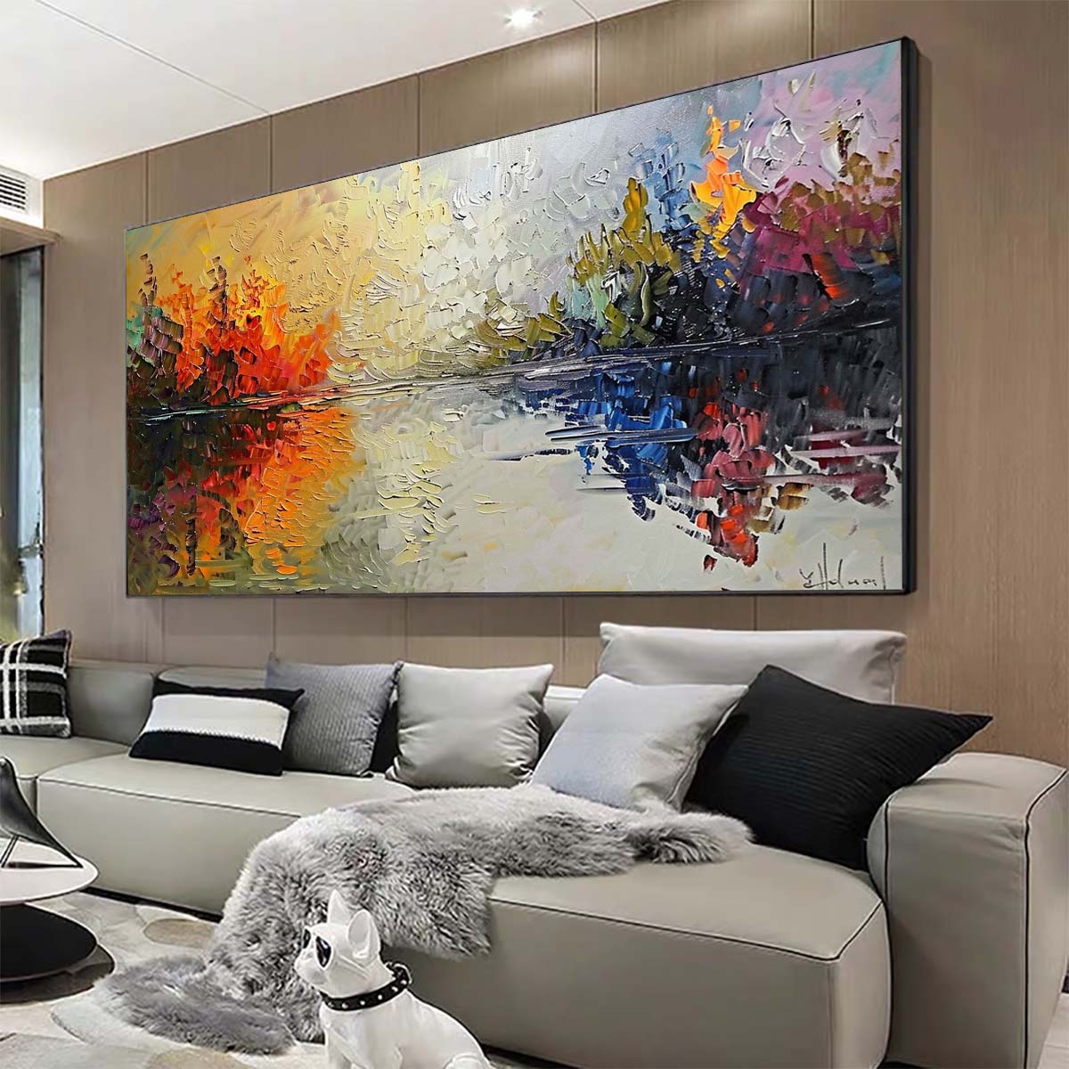 Original creation Landscape Hand painted Oil Painting Canvas Wall Art For Home Living Room Unframed/Rolled #041