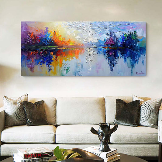 Original creation Landscape Hand painted Oil Painting Canvas Wall Art For Home Living Room Unframed/Rolled #031