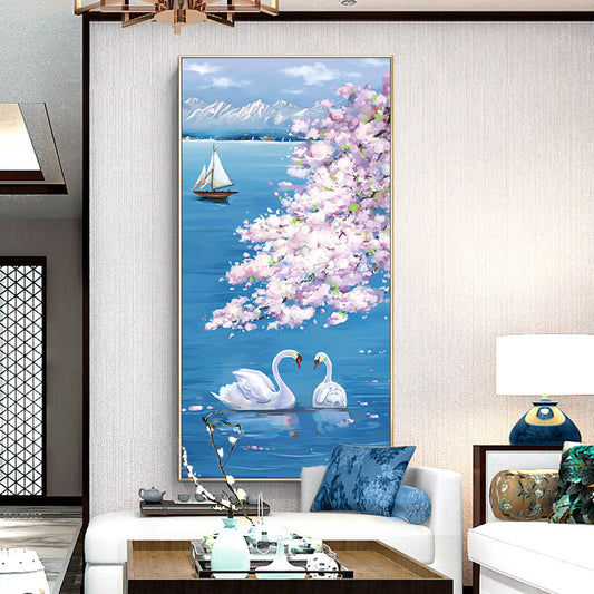 Door Entrance Wall Decoration Painting The Living Room Wall Paintings Fresco Dining Bedroom Tearoom Cool Painting27inx54in,No Frame
