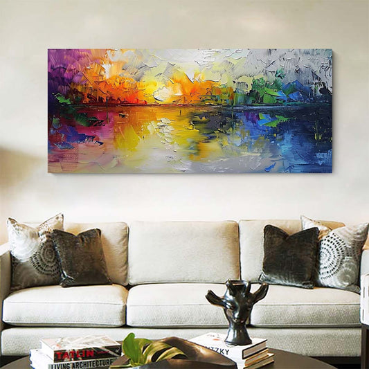 Original creation Landscape Hand painted Oil Painting Canvas Wall Art For Home Living Room Unframed/Rolled #018