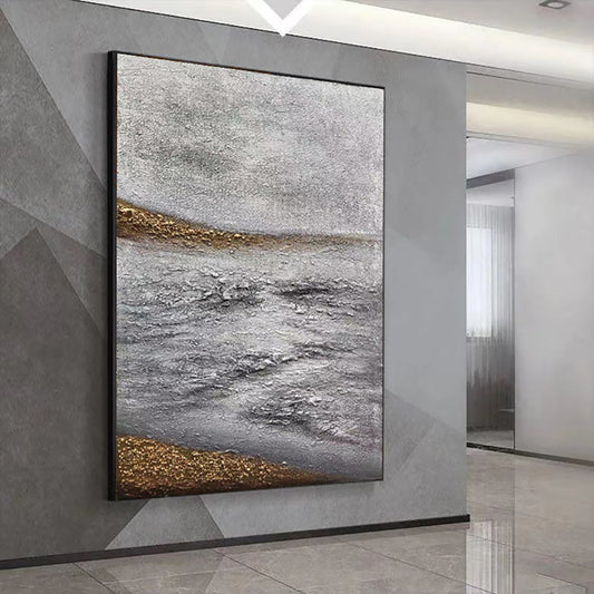 Large Modern Wall Art Oil Painting Handmade Abstract Landscape Canvas Painting Artwork Hand Painted Home WallDecoration,31inx47in,No Frame