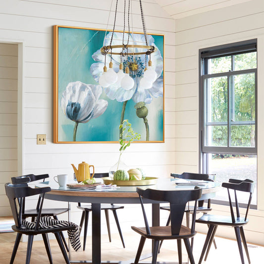 HandpaintedFlowerOilPaintingModernMinimalistLivingRoomDecorativePaintingAisleEntranceHallwayMuralPaintings 31in,No Frame