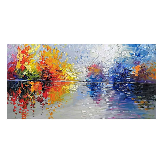 Original creation Landscape Hand painted Oil Painting Canvas Wall Art For Home Living Room Unframed/Rolled #047