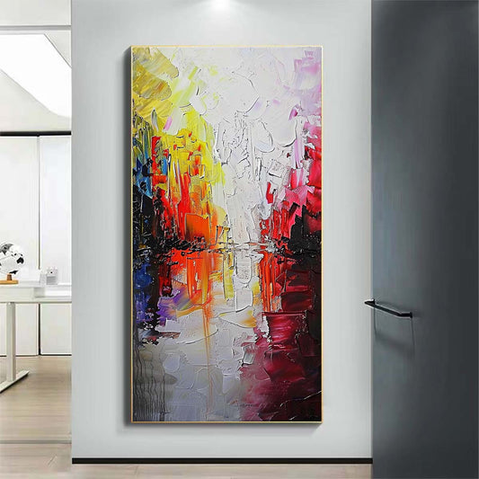 Landscape Paintings Abstract Handmade Oil Painting Modern Home Living Room Decoration Painting,27inx54in,No Frame