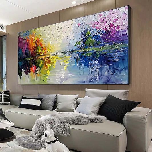 Original creation Landscape Hand painted Oil Painting Canvas Wall Art For Home Living Room Unframed/Rolled #015