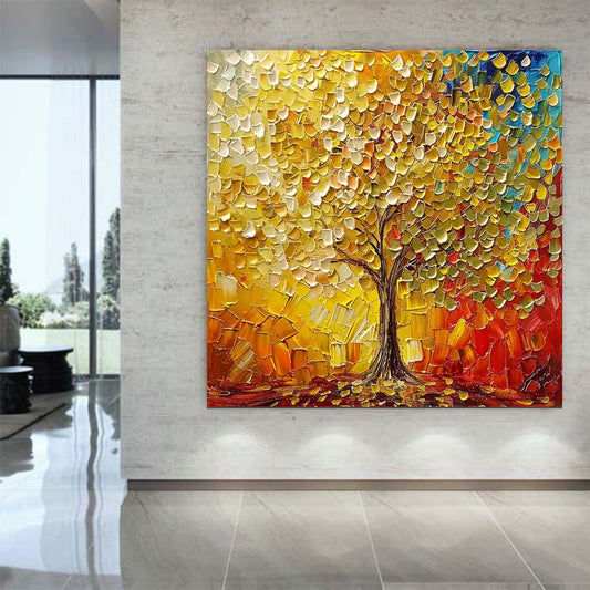 Abstract Handmade Oil Painting Modern Minimalist Home Living Room Decoration Painting,31inx31in,No Frame