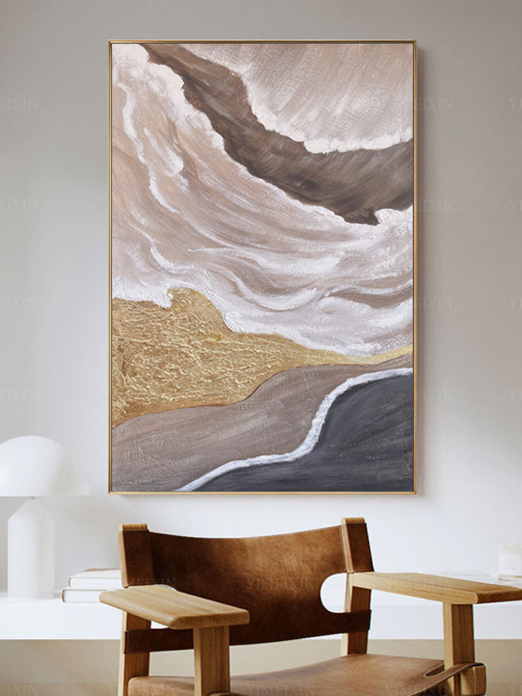 Original Pure Handmade Oil Painting Entrance Porch Living Room Bedroom Wall Art Decor Hanging Simple Mural,31inx47in,No Frame