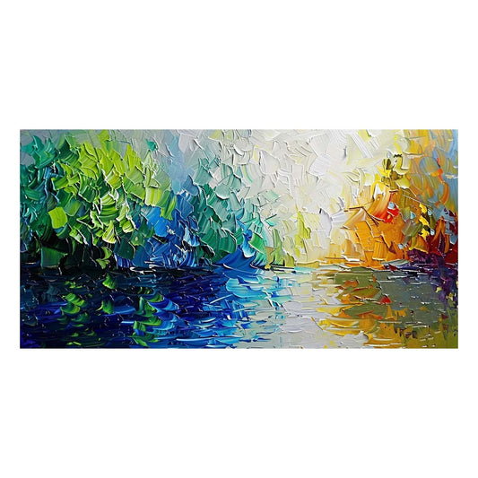 Original creation Landscape Hand painted Oil Painting Canvas Wall Art For Home Living Room Unframed/Rolled #039