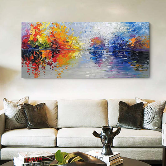 Original creation Landscape Hand painted Oil Painting Canvas Wall Art For Home Living Room Unframed/Rolled #047
