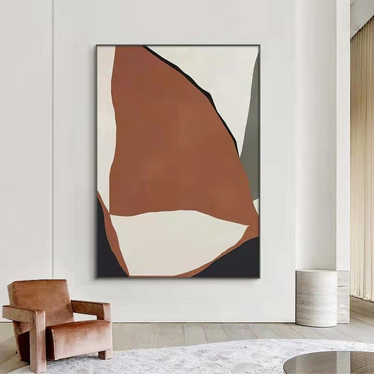 Modern Light Luxury Large Floor Vertical Hanging Paintings Living Room Dining Room Decoration Painting Abstract Hand,31inx47in,No Frame
