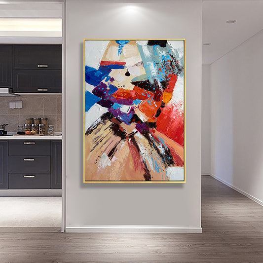 Pure Hand painted Oil Painting Large Abstract Painting Modern Minimalist Living Room Painting Decorative Painting Aisle For Living Room,31inx47in,No Frame