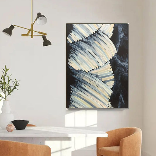 Handmade Paintings Wall Art Oil Paintings Abstract Picture Home Decor Canvas For Living Room Modern,31inx47in,No Frame