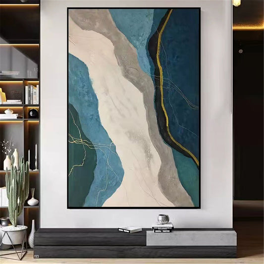 New Design Abstract Flowers Oil Painting 3D Canvas Painting Floral Art Textured Acrylic Artwork Craft Home Oil Painting for Home Living Room,31inx47in,No Frame