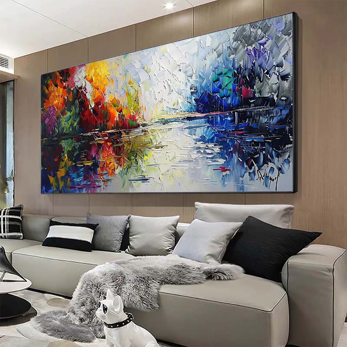 Original creation Landscape Hand painted Oil Painting Canvas Wall Art For Home Living Room Unframed/Rolled #043