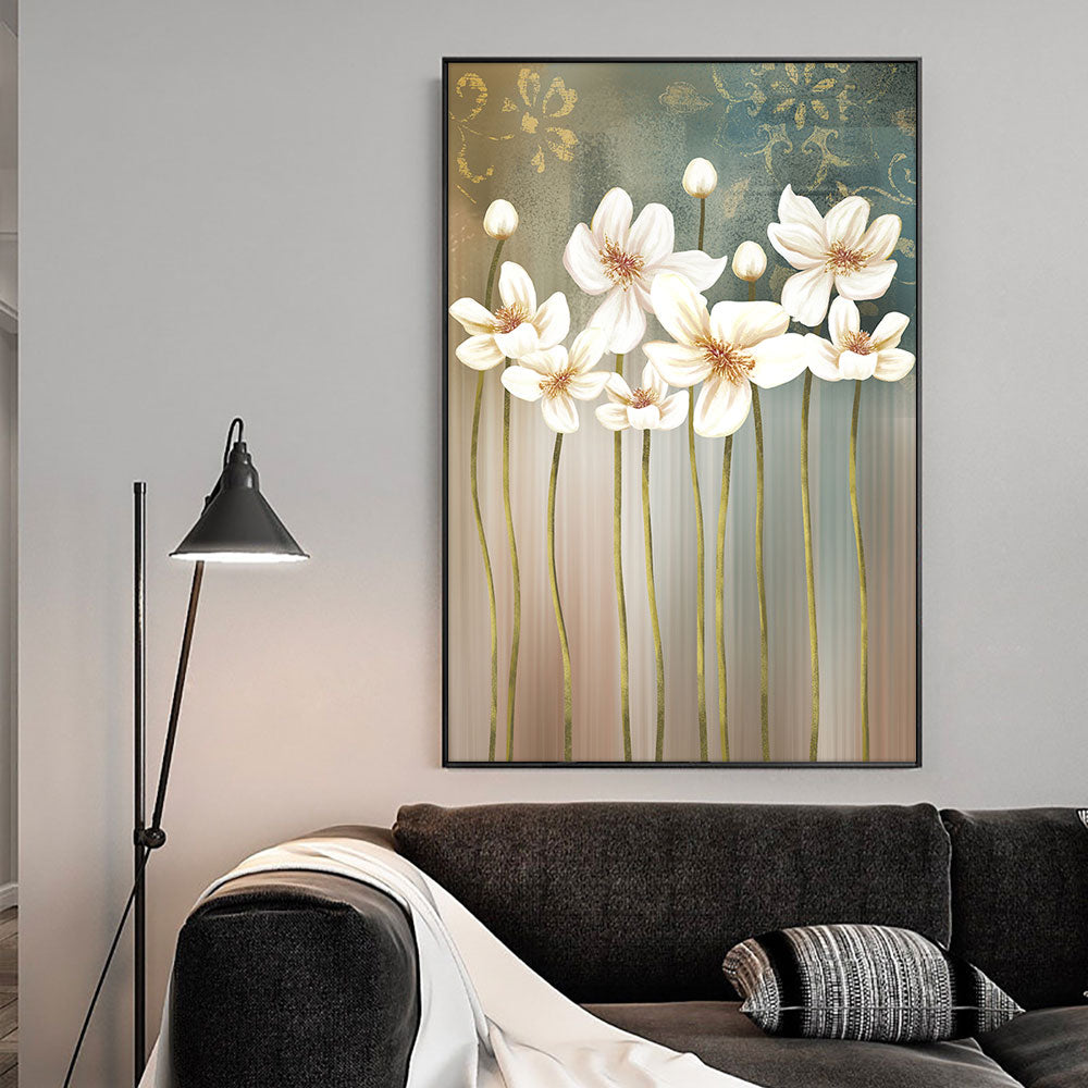 Abstract Trees With Colorful Leaves Oil Painting Hand Painted Landscape Wall Art Canvas Painting For Living Room,31inx47in,No Frame