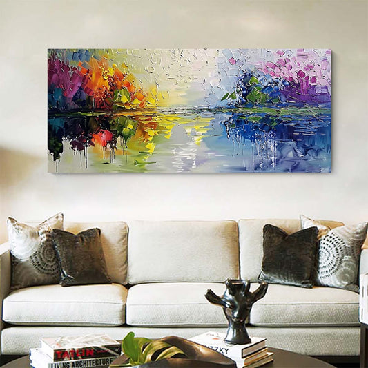 Original creation Landscape Hand painted Oil Painting Canvas Wall Art For Home Living Room Unframed/Rolled #015