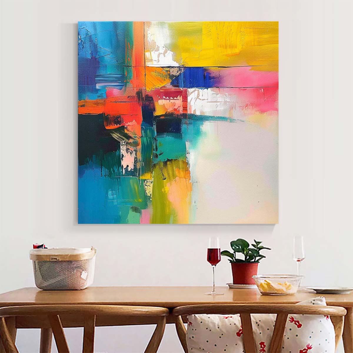 Original creation Abstract Hand painted Oil Painting Canvas Wall Art For Home Living Room Unframed/Rolled #010