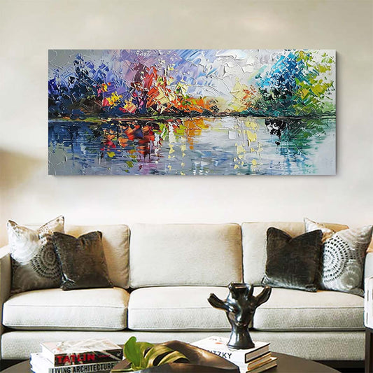 Original creation Landscape Hand painted Oil Painting Canvas Wall Art For Home Living Room Unframed/Rolled #040