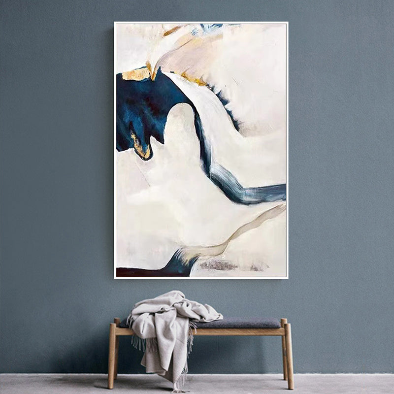 Home Aisle Decoration Painting Living Room Floor Oil Painting Abstract Painting Three dimensional Hand painted,31inx47in,No Frame