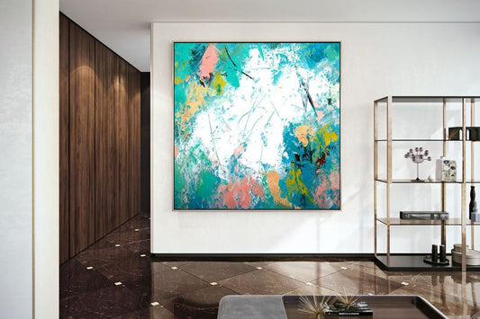 OriginaAbstractArtPaintingsOnCanvasLivingRoomWallArtAcrylicPaintingOilPaintingModernWall 31in,No Frame