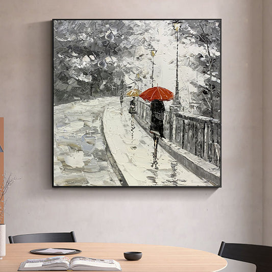 Handmade Wall Painting Hand painted Abstract Landscape Oil Painting On Canvas Wall Art Paintings Impressionst Picture,31inx31in,No Frame