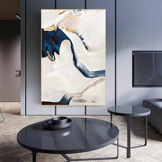 Home Aisle Decoration Painting Living Room Floor Oil Painting Abstract Painting Three dimensional Hand painted,31inx47in,No Frame
