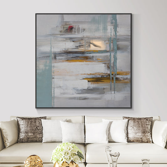 Abstract Oil Painting Landscape Wall Art  Handmade On Canvas Decorative Modern Decorative Painting,31inx31in,No Frame