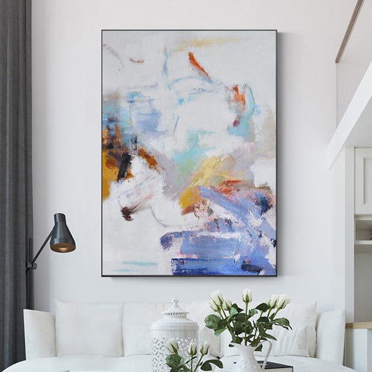 Pure Hand painted Canvas Oil Painting Handmade Color Abstract Painting Living Room Wall Painting Home Decoration,31inx47in,No Frame