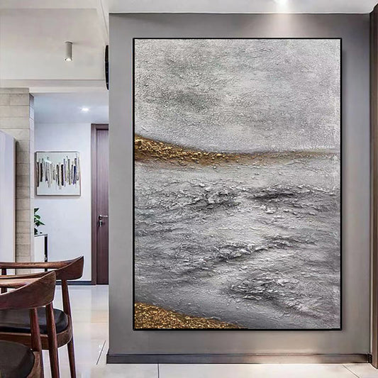 Large Modern Wall Art Oil Painting Handmade Abstract Landscape Canvas Painting Artwork Hand Painted Home WallDecoration,31inx47in,No Frame