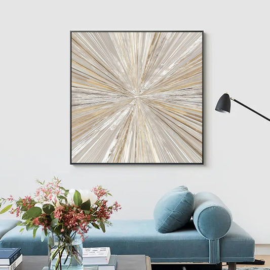 Abstract 3D Gold Thick Art Handmade Oil Painting Canvas Hand Painted Paintings Wall Pictures Wall,31inx31in,No Frame