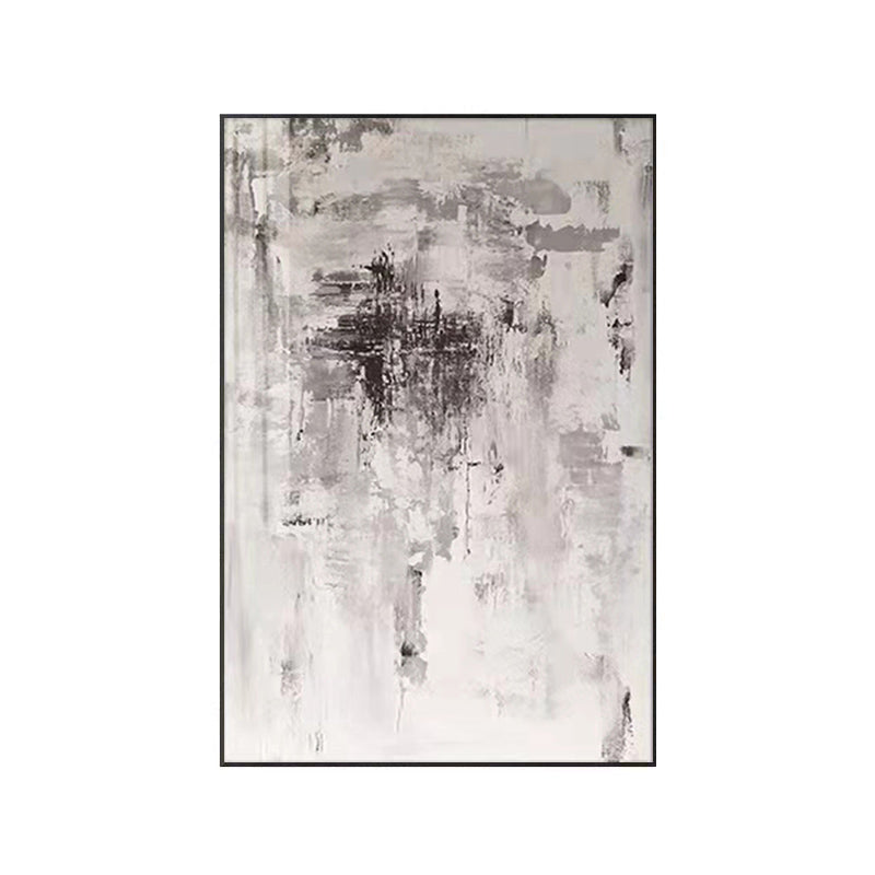 Modern Light Luxury Living Room Decoration Painting New Chinese Style Sofa Background Wall Hand Painted Abstract,31inx47in,No Frame