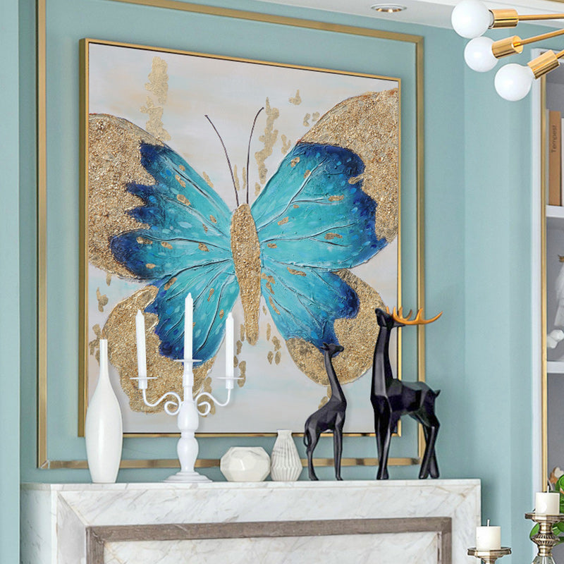 LightLuxuryLivingRoomRestaurantEntrancehandpaintedOilPaintingAbstractDecorativeWall   31in,No Frame