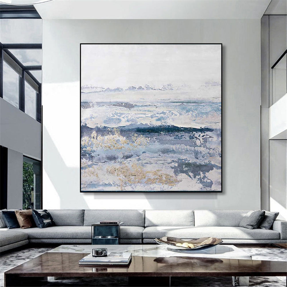 Modern Canvas Wall Art For Home Decoration  Hand Painted Large Abstract Paintings Picture For Living,31inx31in,No Frame