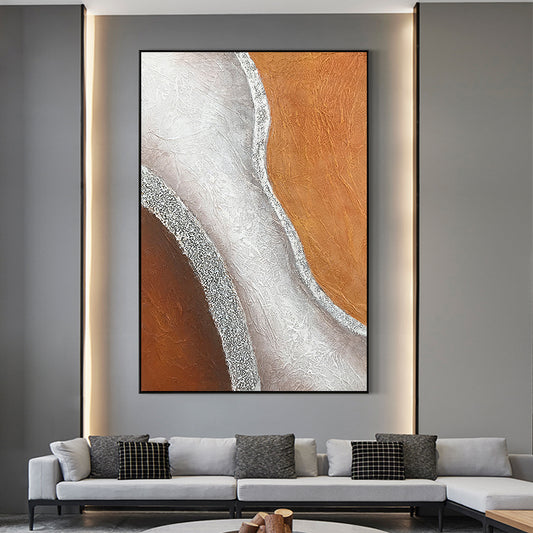 Arrival   Abstract Idea Oil Painting  Handmade Painted Office Bedroom Home Decor,31inx47in,No Frame