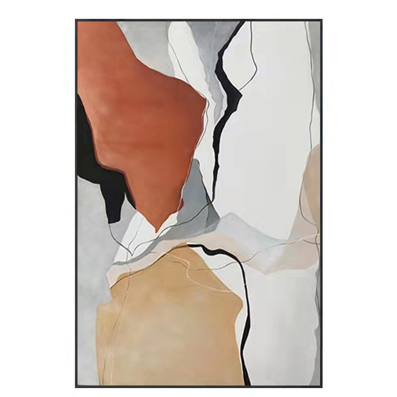 Hand Painted Modern Oil Painting Handmade Abstract Wall Decoration Painting Large Size Oil Painting Canvas Painting,31inx47in,No Frame