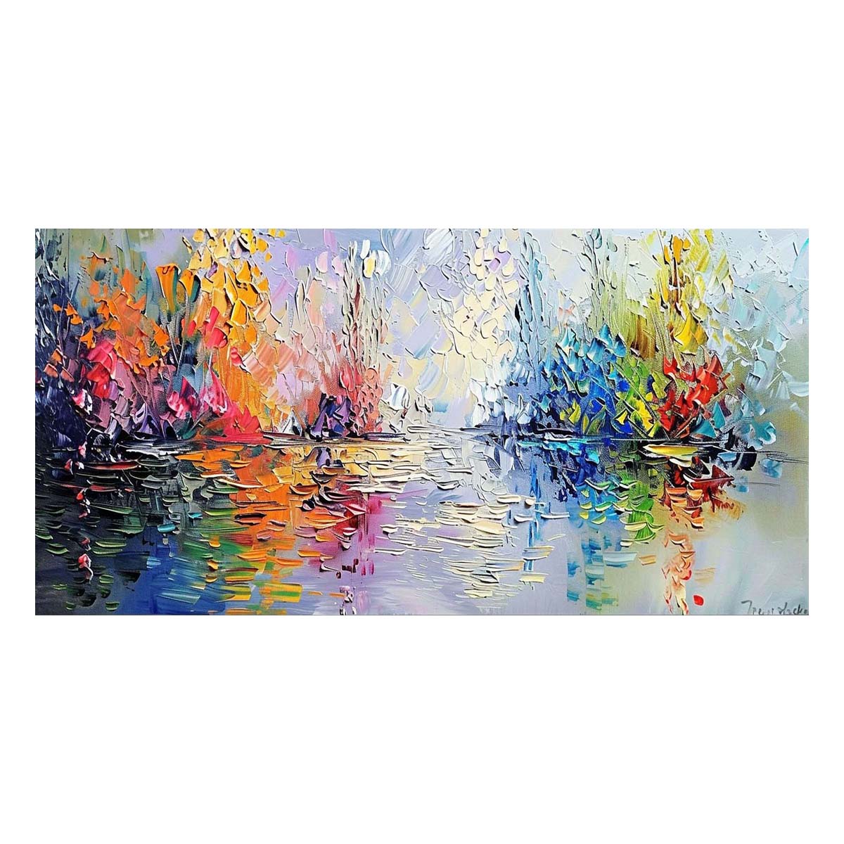 Original creation Landscape Hand painted Oil Painting Canvas Wall Art For Home Living Room Unframed/Rolled #011