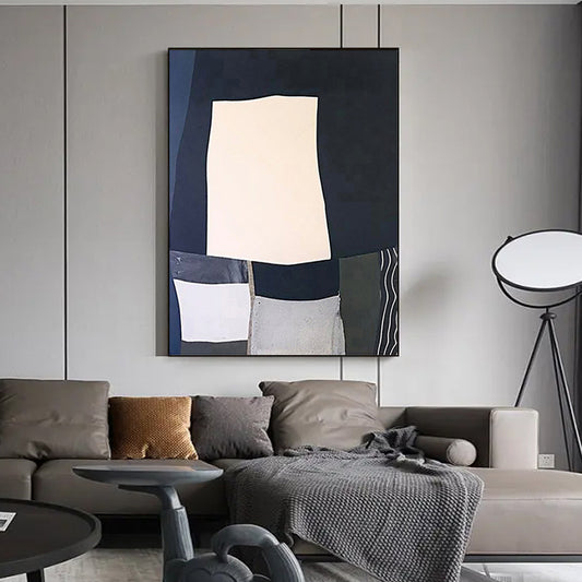 Handpainted Oil Painting On Canvas Modern Abstract Handmade Frameless Hanging Image For Living Room Decorative,31inx47in,No Frame