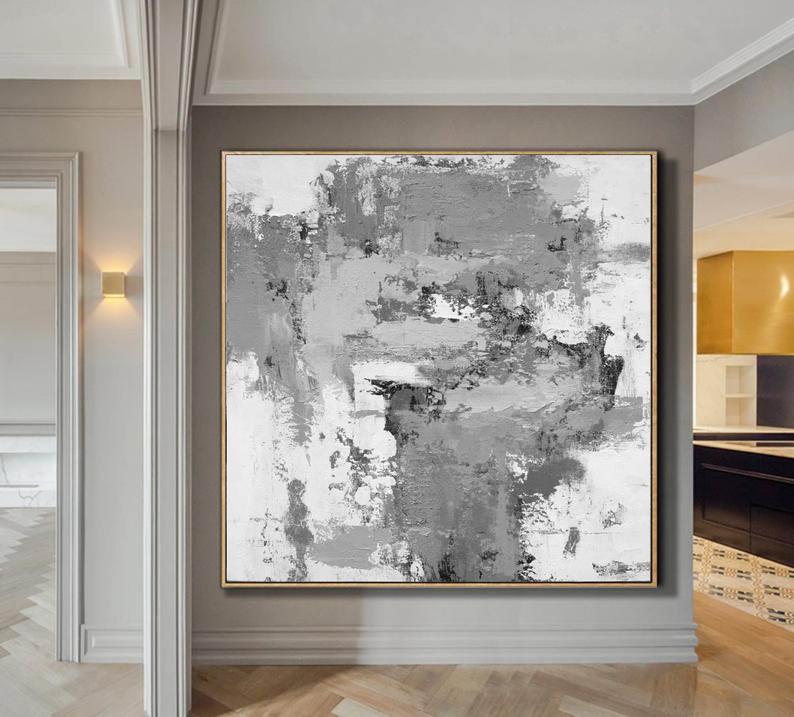 Oversized Wall Art Abstract Painting Modern Art Large Canvas Painting Extra Wall Painting Office Decor Living Room Decoration31in,No Frame