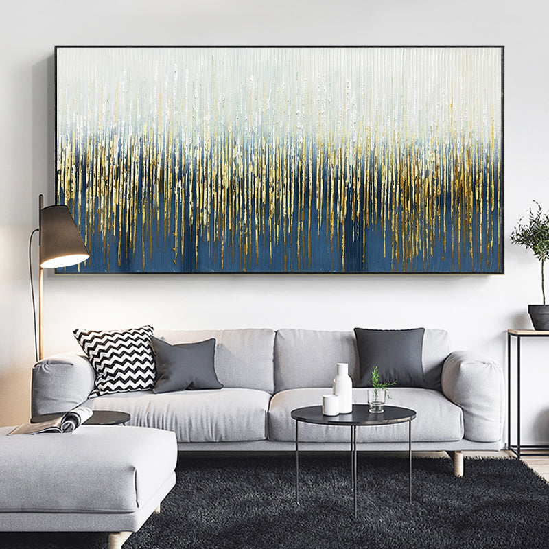 Pure hand-painted Oil Painting Decorative Painting The Living Room Sofa Backdrop Mural Extravagant Light Horizontal Version Of T 27inx54in,No Frame