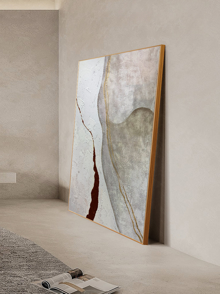 Handmade Abstract Oil Painting Acrylic Texture Wall Art On Canvas Hanging Mural Living Room Sofa Picture,31inx47in,No Frame
