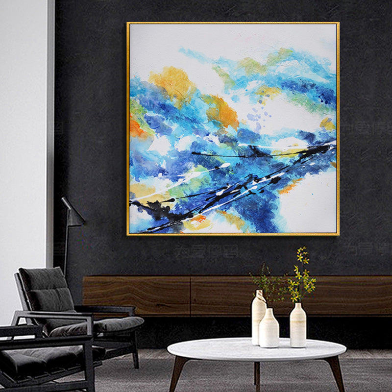 Modern Living Room Bedroom Decorative Painting hand-painted Abstract Oil Painting Handmade Paintings Dafen Oil Painting Of Large31inx31in,No Frame