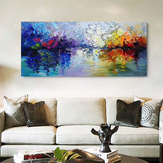 Original creation Landscape Hand painted Oil Painting Canvas Wall Art For Home Living Room Unframed/Rolled #027