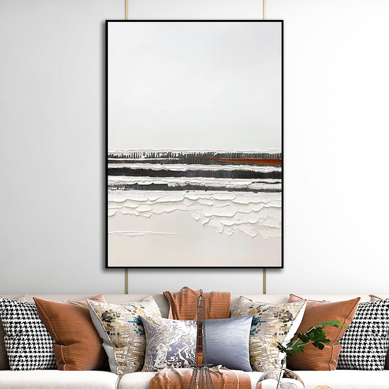 Hand Painted Abstract Oil Painting Modern Nordic Living Room Sofa Bedroom Paintings Corridor Vertical Decorative Painting ,31inx47in,No Frame
