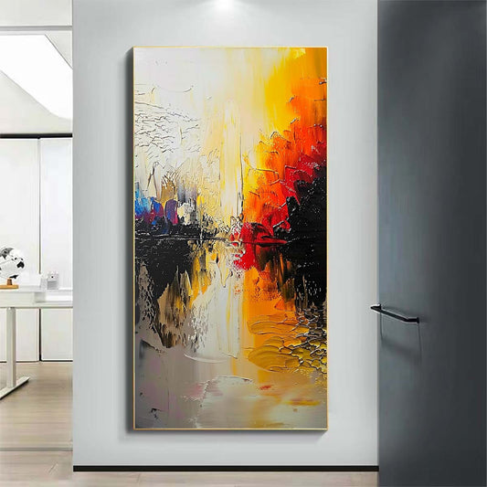 Landscape Paintings Abstract Handmade Oil Painting Modern Home Living Room Decoration Painting,27inx54in,No Frame