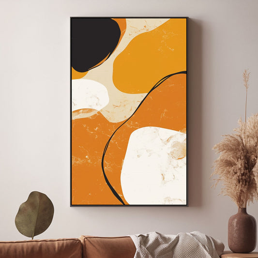 Minimalism Abstract Handmade Oil Painting Modern Home Living Room Decoration Painting,27inx54in,No Frame