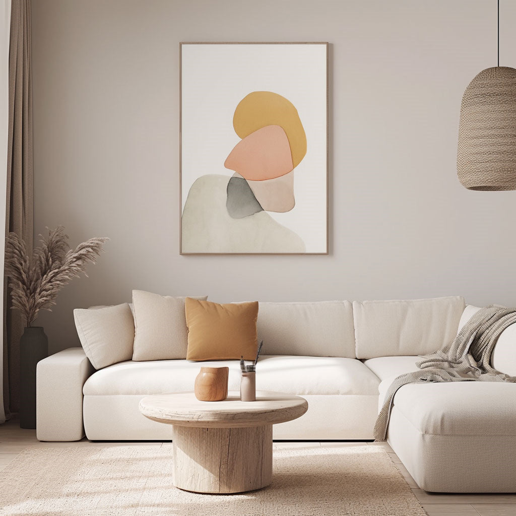 Handpainted Abstract Wall Art Painting Decorative Painting Aisle Corridor Mural Mooring Hanging Paintingyellow1inx47in,No Frame